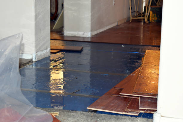 Professional Emergency Water Damage Restoration technician working in Wilkesville, OH